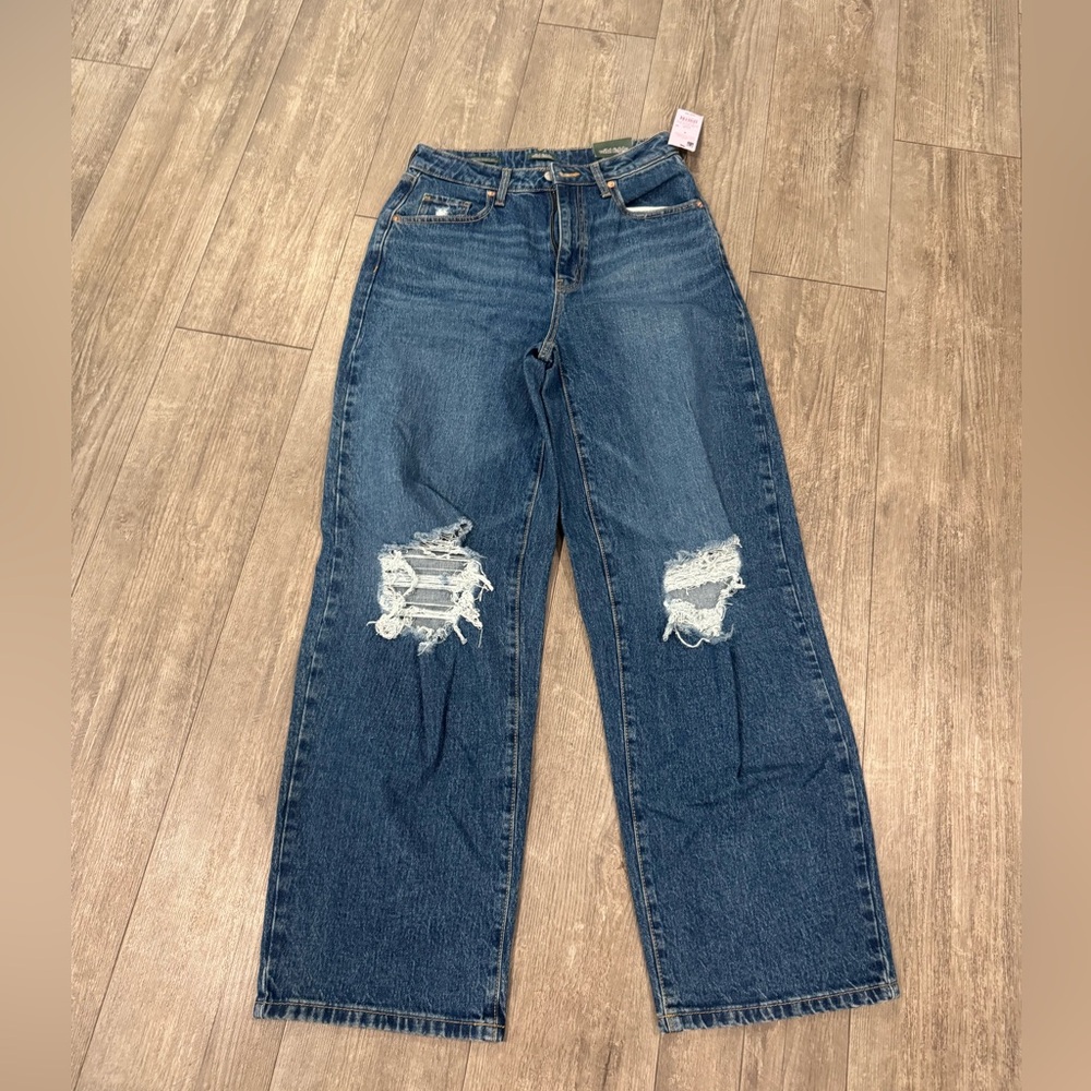 Wild Fable High-Waist Distressed Wide-Leg Jeans - Picture 3 of 15